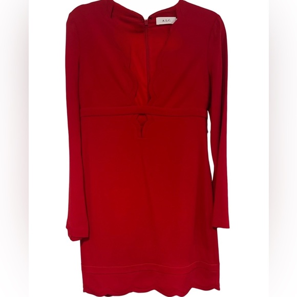 A.L.C- NWOT ABSOLUTELY STUNNING ALC RED DRESS is a must own! Size 4 - Picture 2 of 6